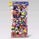 Chenille Kraft 8180-01 Pound of poms giant bonus pack, assorted, 1-lb. of pompons per pack