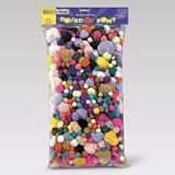 Chenille Kraft 8180-01 Pound of poms giant bonus pack, assorted, 1-lb. of pompons per pack