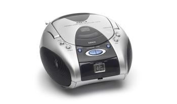 Lenco SCD 26 CD-Player mit Radio silber/schwarz       