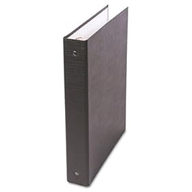 PVC Free Round Ring Binder, Heavy Paper/Index Stock, 1 Capacity, Black