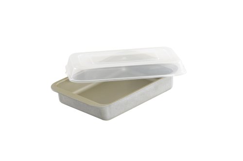 nordic ware compact ovenware covered browine/cake pan