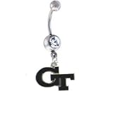 Georgia Tech Yellow Jackets Sexy Belly Navel Ring