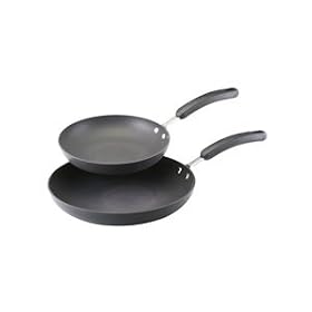 Circulon 80918 9 and 11 Open Non-Stick Skillets - Twin Pack by Circulon