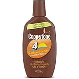 Coppertone Waterproof UVA/UVB Protection Sunscreen Lotion, SPF 4 - 8 Oz