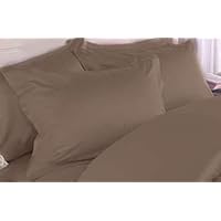 MARRIKAS 100% Viscose From Bamboo STANDARD Pillow Case Pair TAUPE