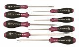 Wiha 52098 Slotted and Phillips Screwdriver Set with MicroFinish Handle, 8 Piece by Wiha