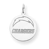 Sterling Silver San Diego Chargers Med Disc Logo Charm