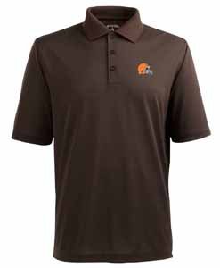 NFL Men's Cleveland Browns Pique Xtra Lite Desert Dry Polo Shirt (Brown, XX-Large)