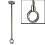 36 Shower Rod Ceiling Support - Polished Chrome