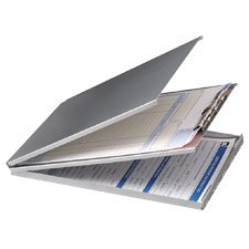 OIC Top Loading Aluminum Storage Clipboard by Officemate