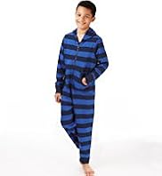 Pure Cotton Hooded Striped All-in-One