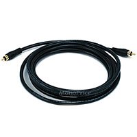 10ft Coaxial Audio/Video RCA Cable M/M RG59U 75ohm (for S/PDIF, Digital Coax, Subwoofer & Composite Video)