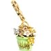 Juicy Couture Flower Basket Gold Charm for Bracelet