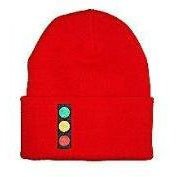 Team Zissou Red Beanie Stop Light Cap Hat
