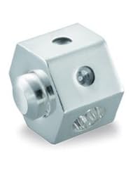 Bacio Italian Silver Bead Stoppers Silver Hexagon Dot Easy Press