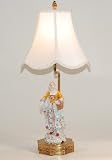 Antique Styled Handcrafted French Porcelain Figurine Table Lamp