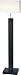Oblong Collection Dark Walnut Wood Finish Floor Lamp w/Fabric Shade