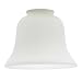 Bell-Shaped Satin White Glass Shade from Destination Lighting