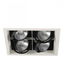 Trim 4 Light Multi Par30 Sq Wht EF by Eurofase