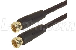 RG59B Coaxial Cable, F Male / Male, 6.0ft