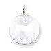 cocker_spaniel15cocker spaniel - 14k White Gold Engraveable Cocker Spaniel Disc Charm