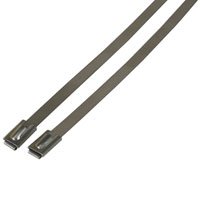 Black Ball Lock Stainless Steel Cable Ties .18in x 11.81in 10 pieces On Sale