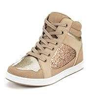 Lace Up High Top Retro Trainers