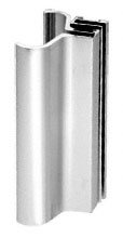 CRL Brite Chrome Slip-On Handle For 3/16 or 1/4 for Frameless Pivot Door
