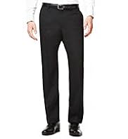 Collezione Luxury Pure Wool Flat Front Twill Trousers