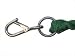 JHL Walsall Clip Cotton Leadrope-Burgundy and Green