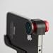Olloclip Quick-Connect Lens Solution (Fisheye Lens, Macro Lens, Wide-angle Lens)for iPhone 4 / 4S - OC-IPH4-FWM-R - Red