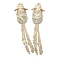 Catit Terra Toys with Catnip – Cornhusk and Raffia 2 Mice