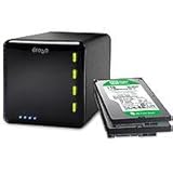 Drobo 4 Bay Storage Array with Two 1 TB Western Digital Green Power Drives, ....