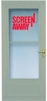 Lifestyle Mid-View Screen- Away Retractable Screen Door 36 " Sandstone