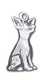 Chihuahua Solid Sterling Silver Charm