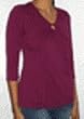 Annee Matthew 3/4 Sleeve Lydia Ring Top - 1017