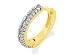 9ct Gold Diamond-Set Mens Single Hoop Earring