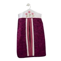 Lambs and Ivy Tivoli Garden Diaper Stacker, Raspberry