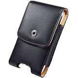 Premium Leather Horizontal Case With Belt Clips for Samsung Blackjack 2, i617, Blackjack 2, i607 Blackjack / Motorola Q, Q9h, Q9m, Q9c - Retail Packaging