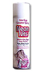 Neon Nits, Lice Egg, Nit Locator Hair Treatment Spray, NEW !! White Formula for lighter color hair.