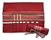 Della Q Red Lily Crochet Roll 15 Pocket Case 166-2