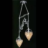 James R, Moder Double Spreader 2Lt w/ Crystals - 95185S/95185S