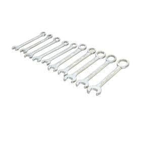 JEU ENSEMBLE 10 CLES PLATES MIXTES FOURCHES POLYGONALES