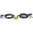IOGEAR 2-Port MiniView Micro PS/2 KVM Switch with 2 Cables GCS62
