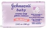  : [FIVE BAR PACK ]JOHNSON'S® Creamy Baby Soap with Lavender & Chamomile