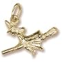 14Kt Witch Charm