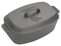 Bayou Classic 7417 12-Quart Cast-Iron Oval Roaster with Domed Lid
