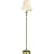 Kirketon Swing Arm Floor Lamp in Aged Brass