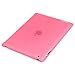 LUVVITT Glaze Smooth Finish Hard Back Cover Compatible with Smart Cover for iPad 3 and iPad 2 - Pink