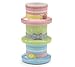 Easter Bonnet 3 Tier Flower Vase Colorful Spring Colors
